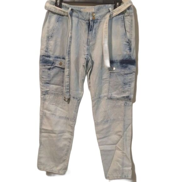 Michael Kors Cargo Capris Pants Size 2 Lightweight 100% Cotton - Picture 1 of 11